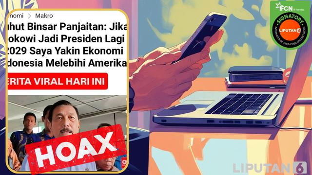 Cek Fakta: Hoaks Artikel Luhut Binsar Pandjaitan Sebut Perdagangan Indonesia Melebihi Amerika Jika Jokowi Presiden Lagi