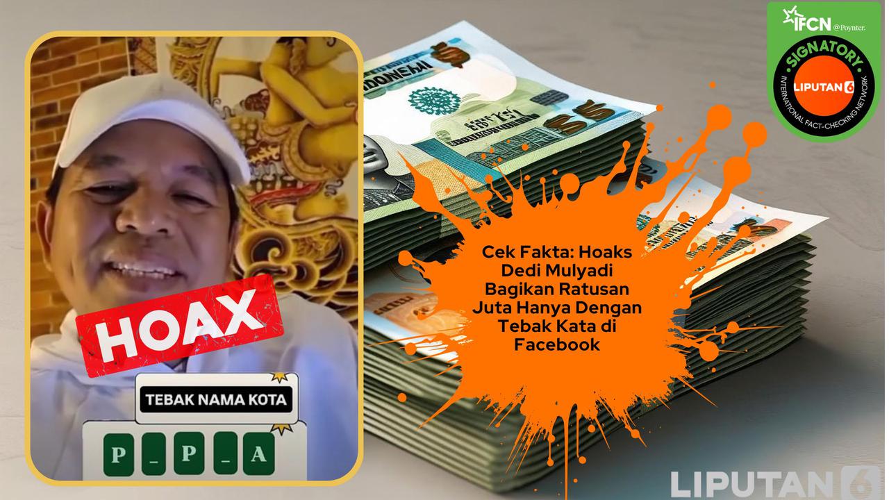 Cek Fakta: Hoaks Dedi Mulyadi Bagikan Uang Ratusan Juta dengan Tebak Kata di Facebook