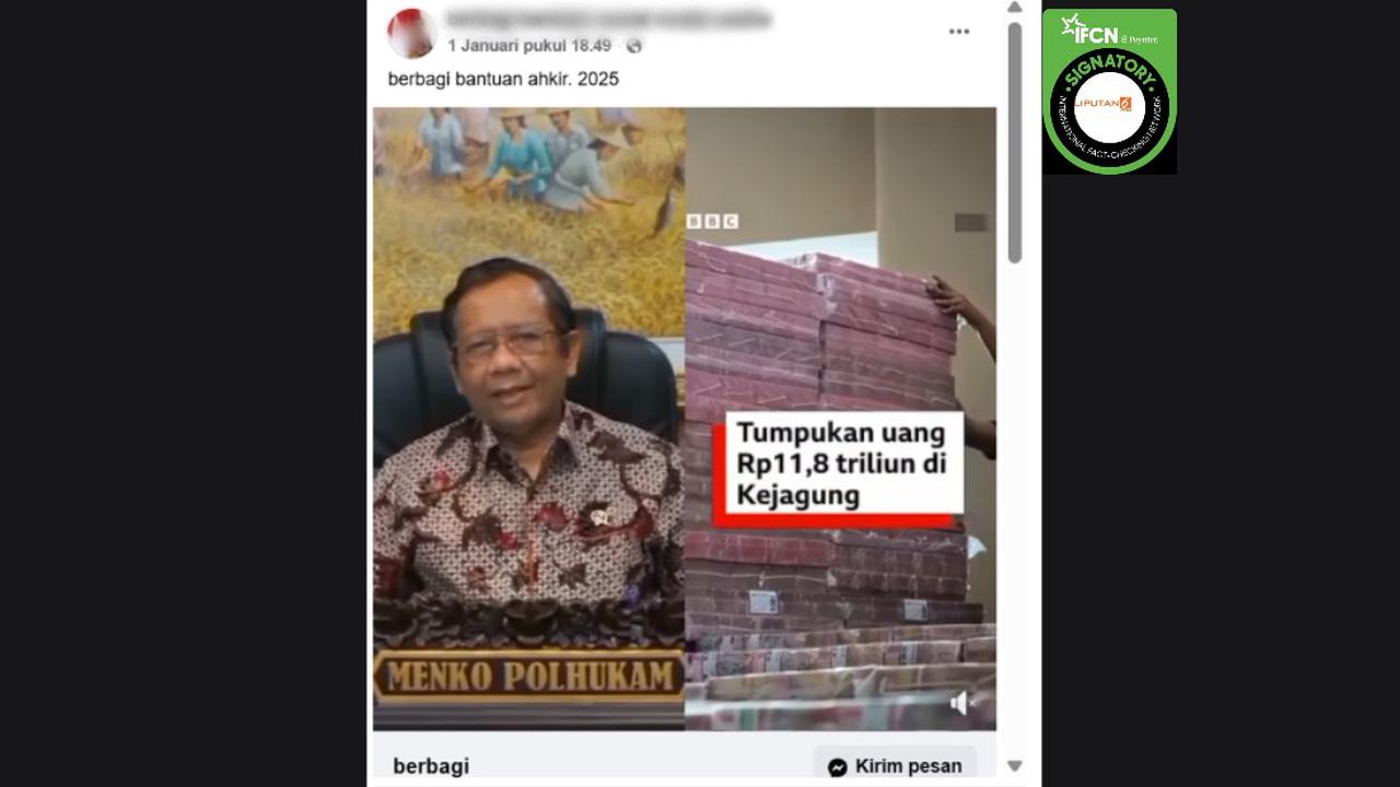 Cek Fakta: Hoaks Video Mahfud Md Bagikan Modal Usaha Rp 100 Juta ke 4 Orang Terpilih