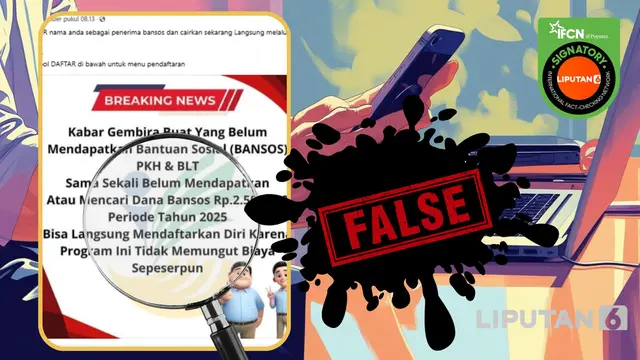 Cek Fakta: Tidak Benar Bansos Langsung Cair Lewat Ponsel dengan Daftar Lewat Link Ini - Cek Fakta berita69.org