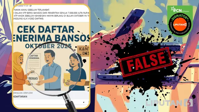 Cek Fakta: Tidak Benar Ini Link Cek Isi KTP Penerima Bansos Oktober 2025 - Cek Fakta berita69.org
