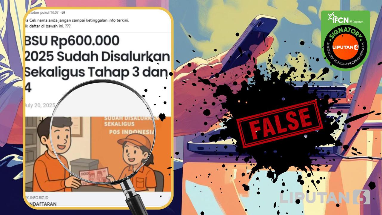 Cek Fakta: Tidak Benar Ini Link untuk Cek Status Penerima BSU Tahap 3 dan 4