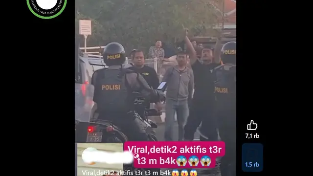 Cek Fakta: Tidak Benar Video Detik-Detik Aktivis Tertembak Saat Demo - Cek Fakta berita69.org