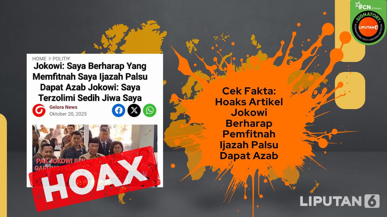 Deretan Artikel Hoaks Terkait Kasus Dugaan Ijazah Palsu Jokowi, Simak Faktanya