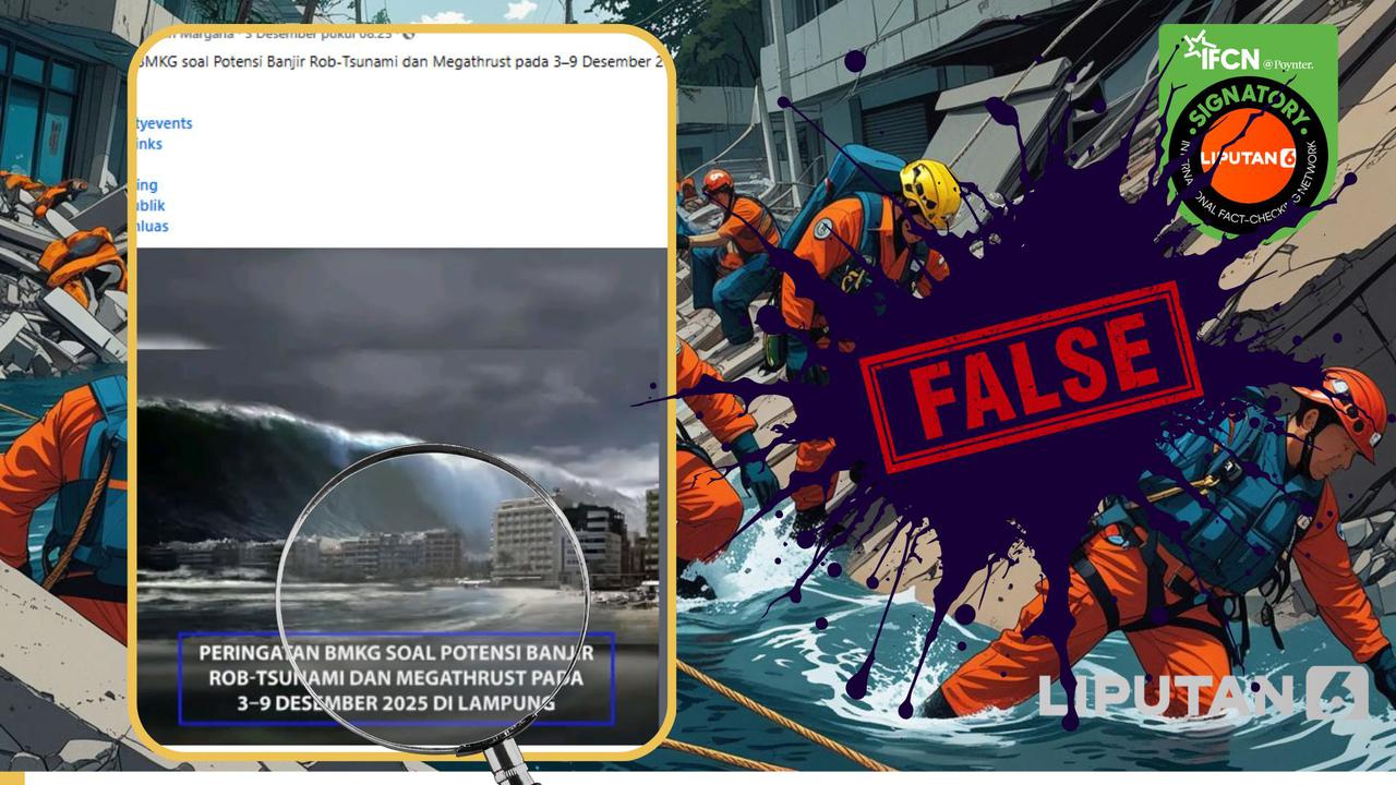 Deretan Informasi Viral Prediksi Tsunami, Simak Faktanya Agar Tak Terpengaruh