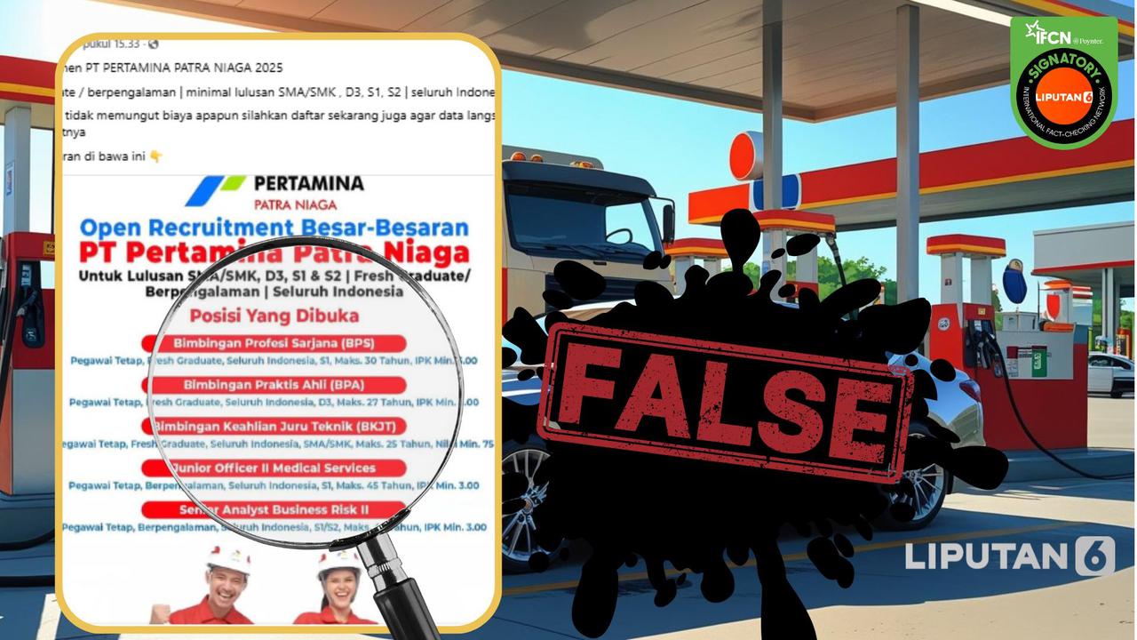 Kumpulan Hoaks Catut Nama Pertamina, dari Rekrutmen hingga Aturan Pengisian BBM