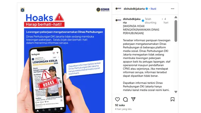 Ragam Hoaks Terbaru soal Lowongan Kerja, Simak Faktanya - Cek Fakta berita69.org